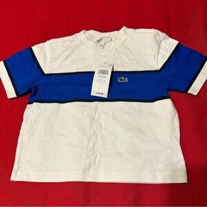 Lacoste Boys' Short Sleeve Bold Stripe T-Shirt